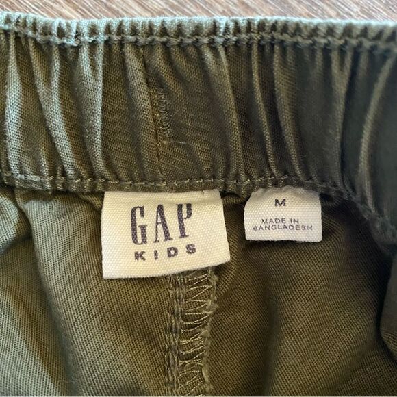 GAP Boys Olive Jogger Pants Medium Elastic Comfort Waistband - Picture 2 of 6